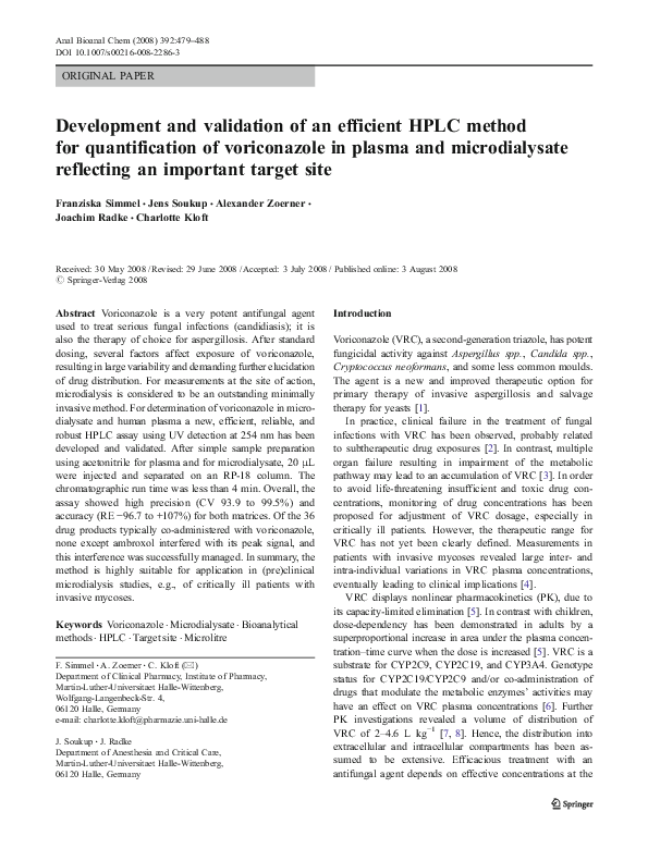 (PDF) Development and validation of an efficient HPLC method for ...
