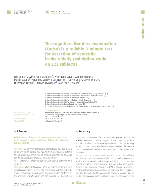 (PDF) Validation of the Brazilian version of mini-test CASI-S | João ...