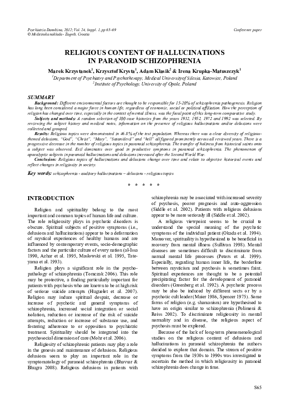 Paranoid schizophrenia essay 08 image