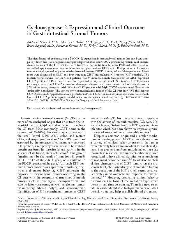 (PDF) Cyclooxygenase-2 Expression and Clinical Outcome in ...