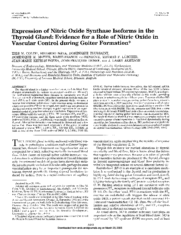 (PDF) Expression of Nitric Oxide Synthase Isoforms in Bone and Bone ...