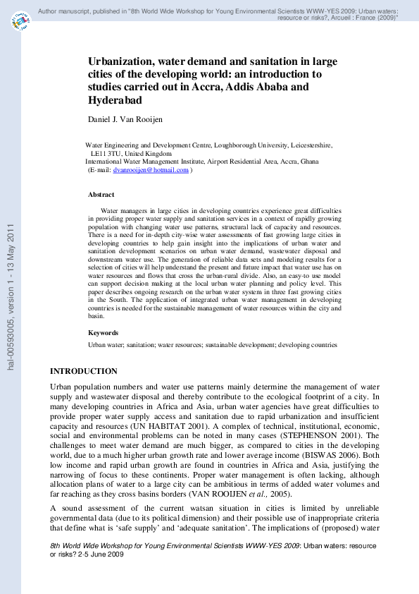 Sanitation essay introduction image