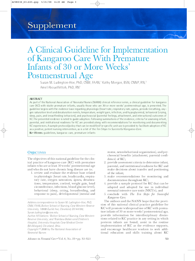 Kangaroo care essay 06 picture