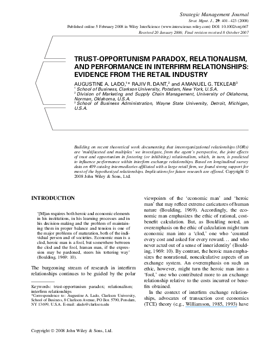 Essay on opportunism image