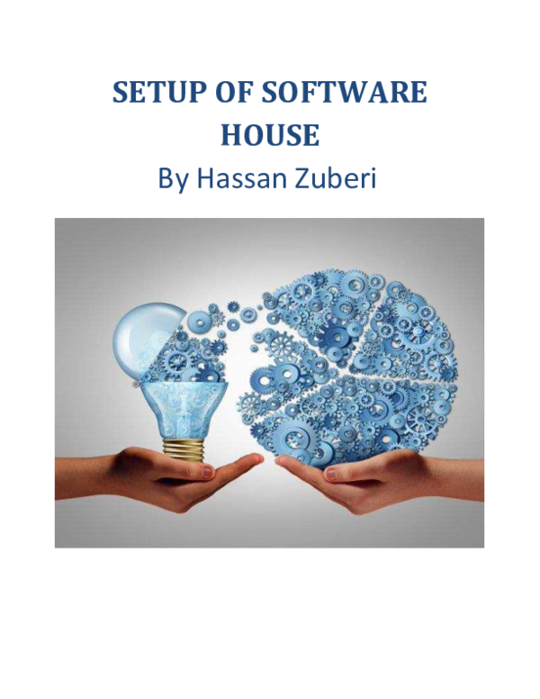 (PDF) SETUP OF SOFTWARE HOUSE