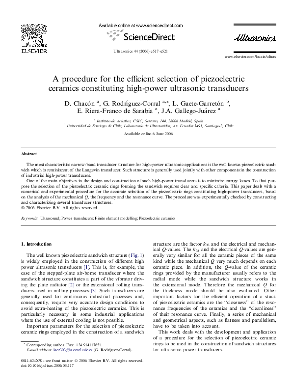 Ultrasound transducers and uses image