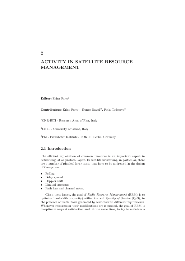 (PDF) Activity in Satellite Resource Management