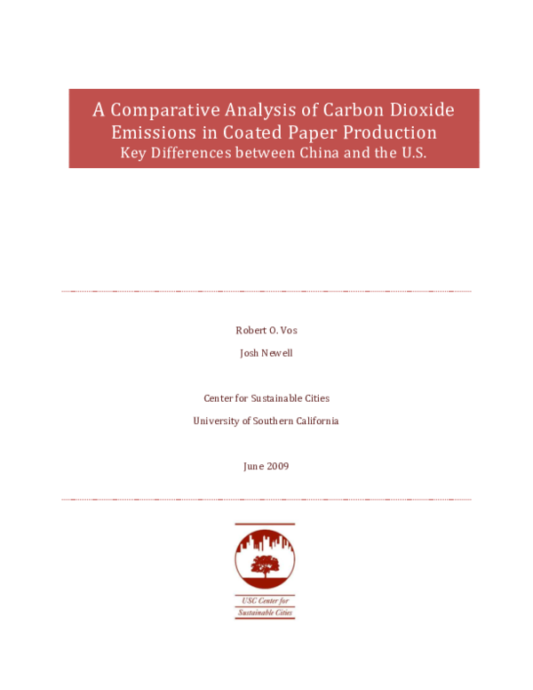 (PDF) A Comparative Analysis of Carbon Dioxide Emissions in Coated