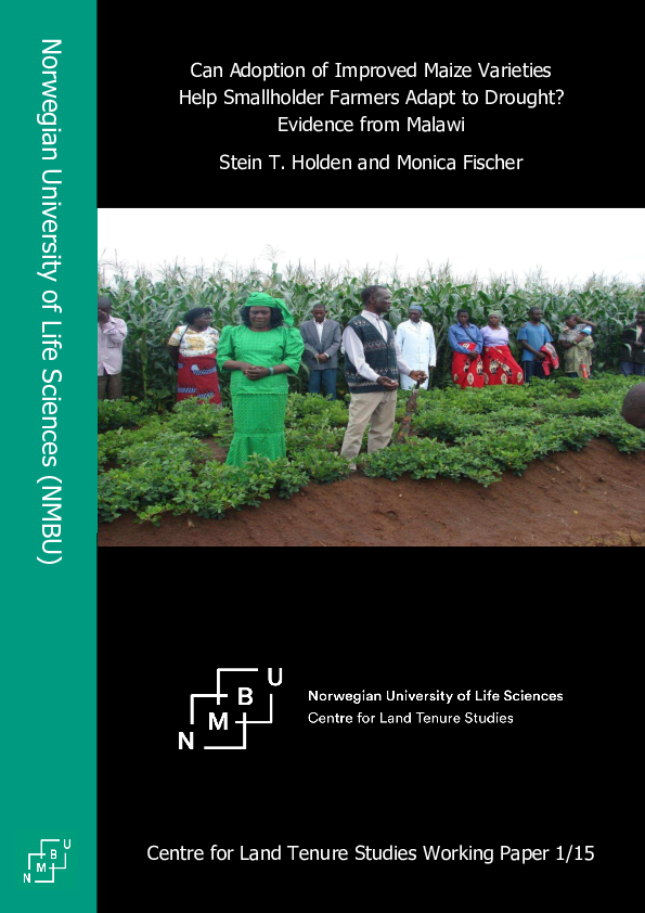 (PDF) Can Adoption of Improved Maize Varieties Help Smallholder Farmers ...