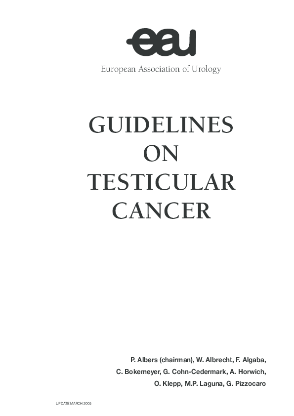 (PDF) Guidelines on Testicular Cancer Walter Albrecht Academia.edu