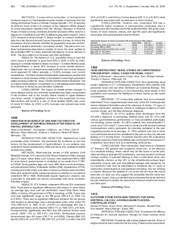(PDF) Alfuzosin Stone Expulsion Therapy for Distal Ureteral Calculi: A ...
