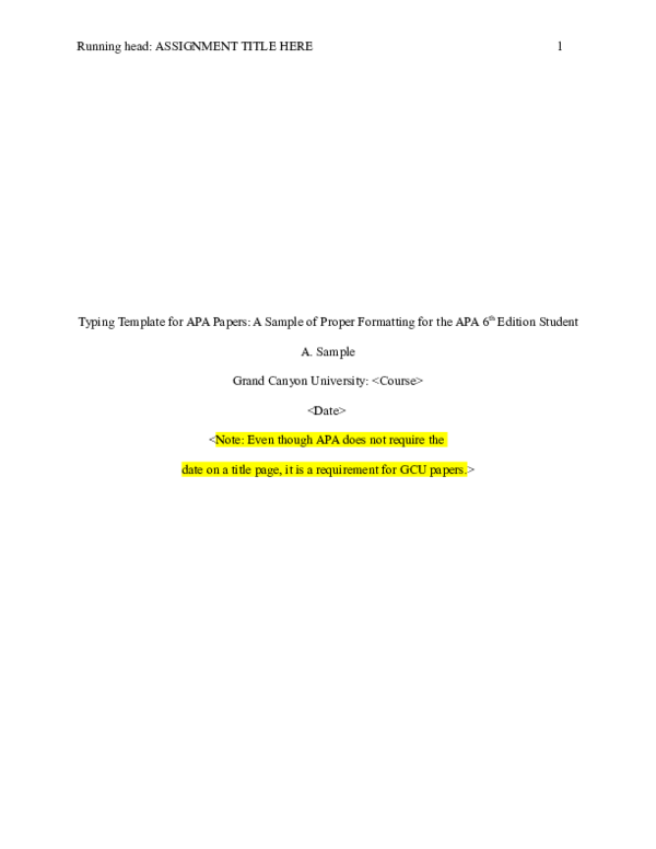 DOC Typing Template For APA Papers A Sample Of Proper Formatting For DOC Typing Template For APA Papers A Sample Of Proper Formatting For