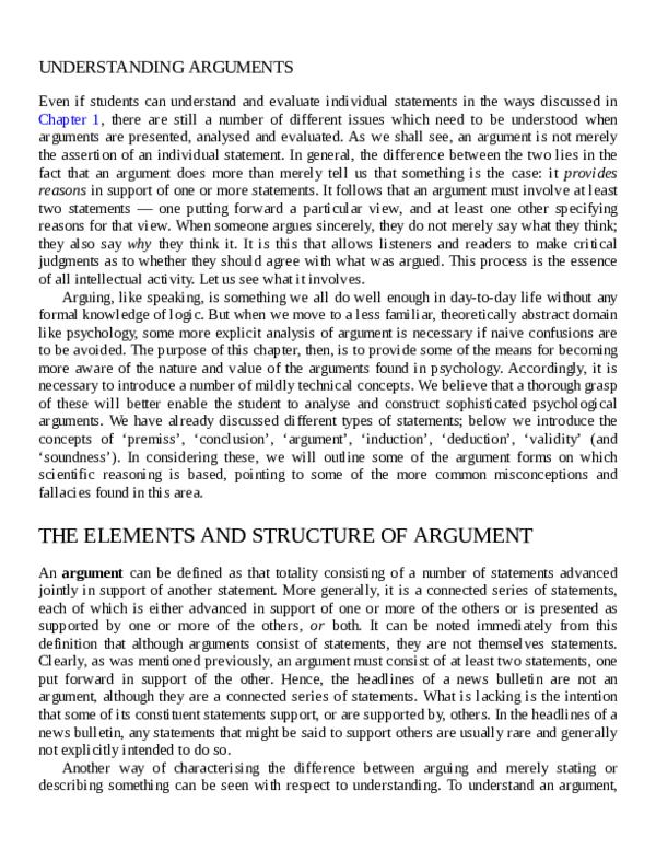 (PDF) UNDERSTANDING ARGUMENTS