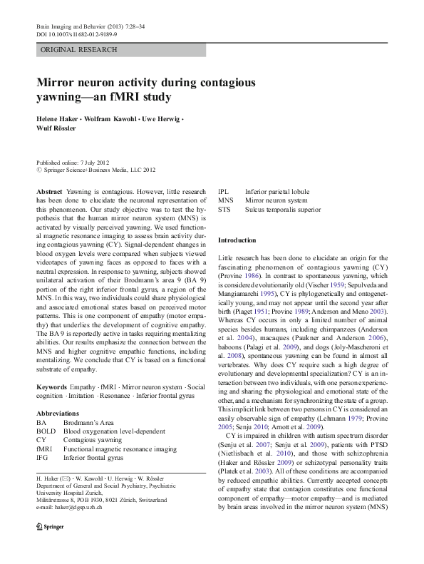 Yawning contagious essay picture