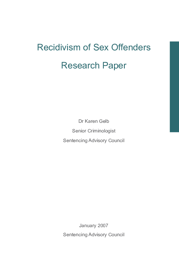 Research proposal on recidivism picture