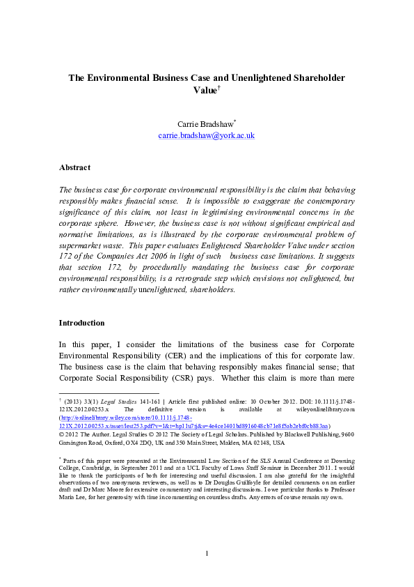 Criticism of shareholders wealth maximization picture