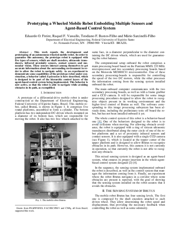 (PDF) Prototyping a wheeled mobile robot embedding multiple sensors and ...