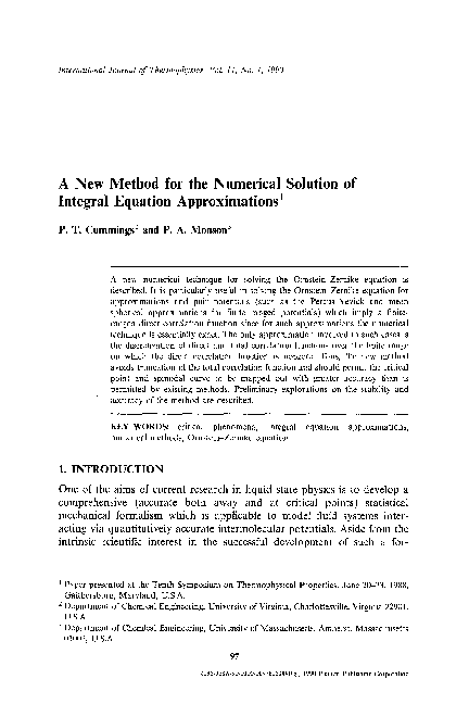 (PDF) A new method for the numerical solution of integral equation ...