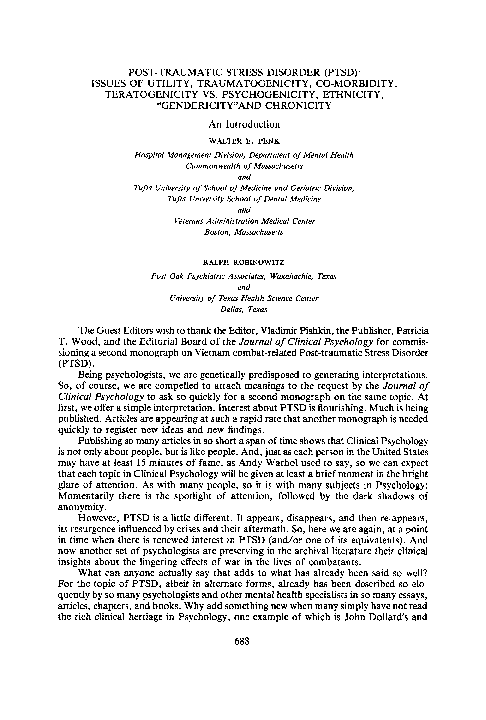 Ptsd essay example image