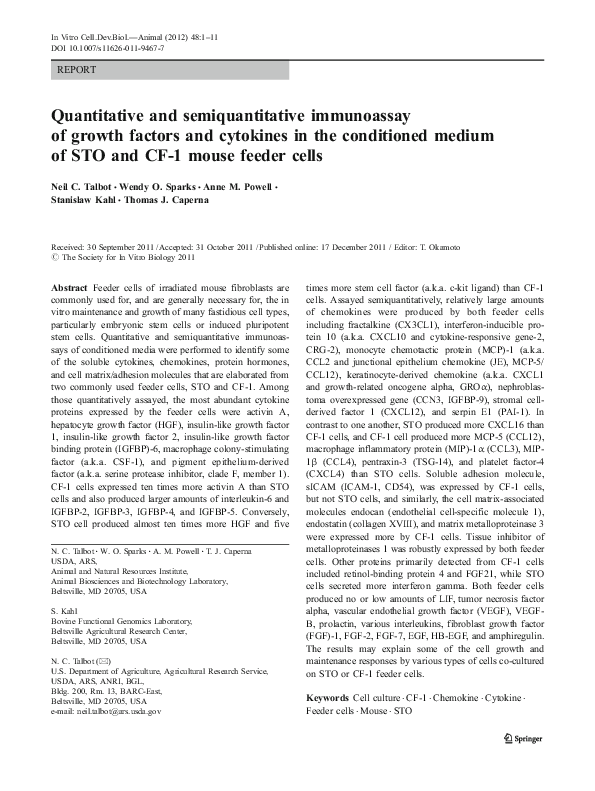 Pdf Quantitative And Semiquantitative Immunoassay Of Growth