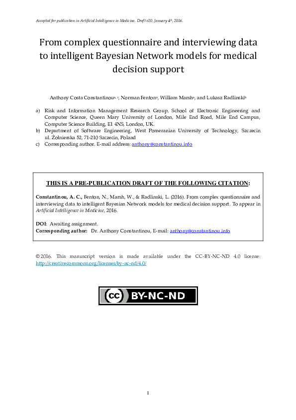 (PDF) From complex questionnaire and interviewing data to intelligent ...
