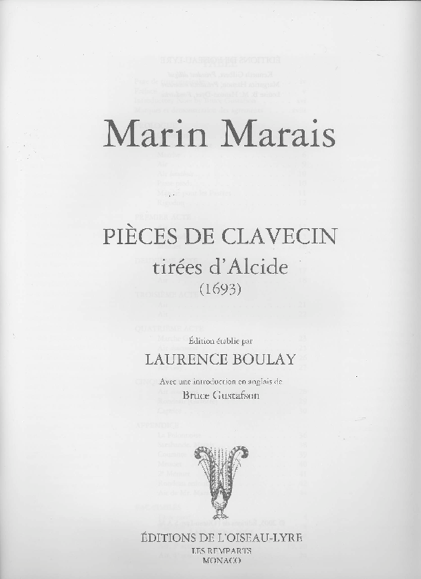 Intégrale Des Pièces Pour Clavecin - Partition Piano Complet