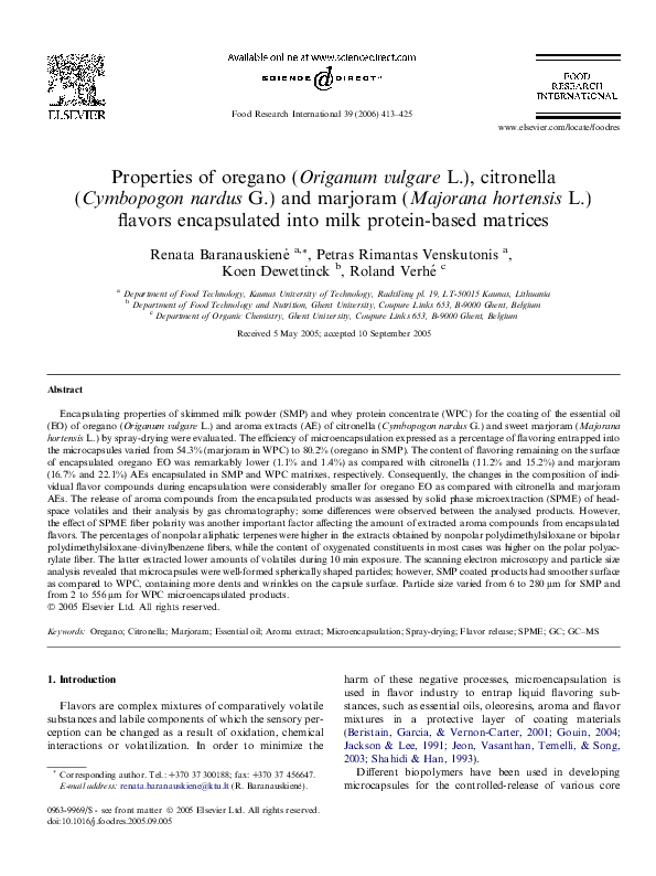 Research study about oregano picture