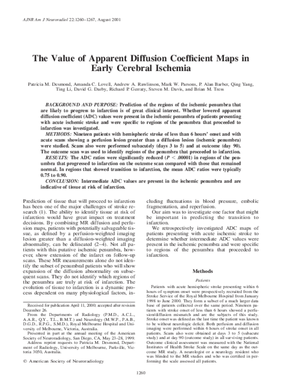 Apparent Diffusion Coefficient Map – YEST