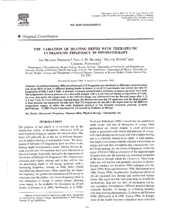 Ultrasound therapeutic machine picture