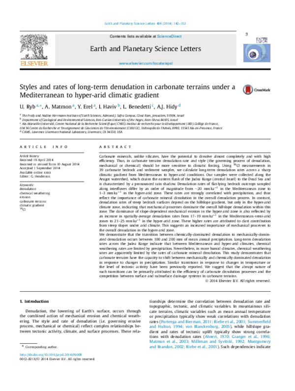Effects of denudation picture