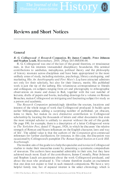 Reviews and Short Notices