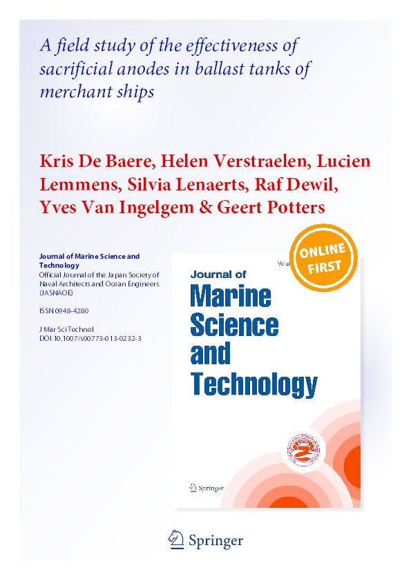 (PDF) A field study of the effectiveness of sacrificial anodes in