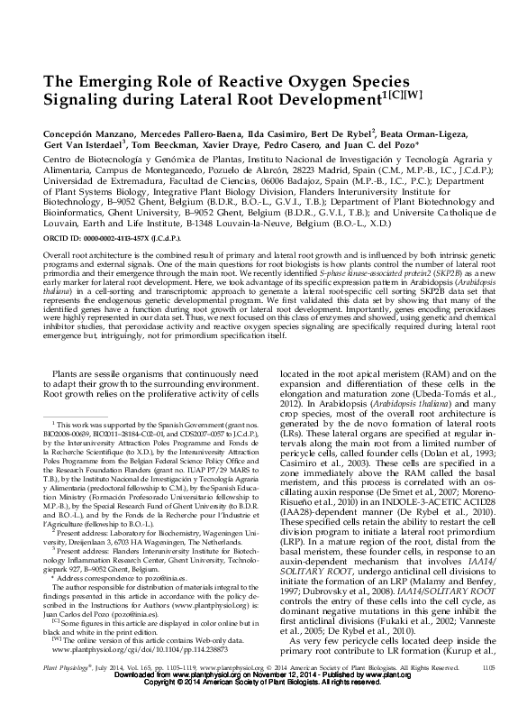 (PDF) The Emerging Role of Reactive Oxygen Species Signaling during ...