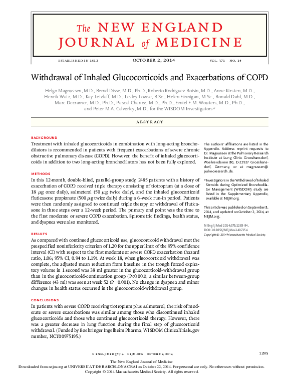 (PDF) The impact of stepwise withdrawal of inhaled corticosteroids on ...