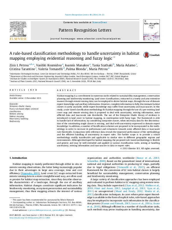 (PDF) A rule-based classification methodology to handle uncertainty in ...