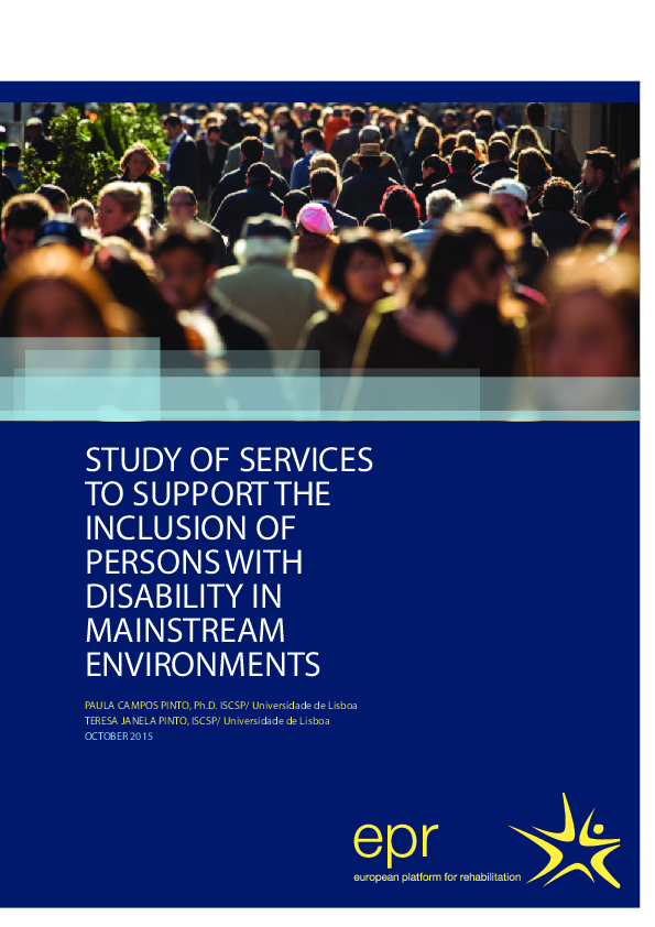 (PDF) Study of Services to Support the Inclusion of Persons with ...