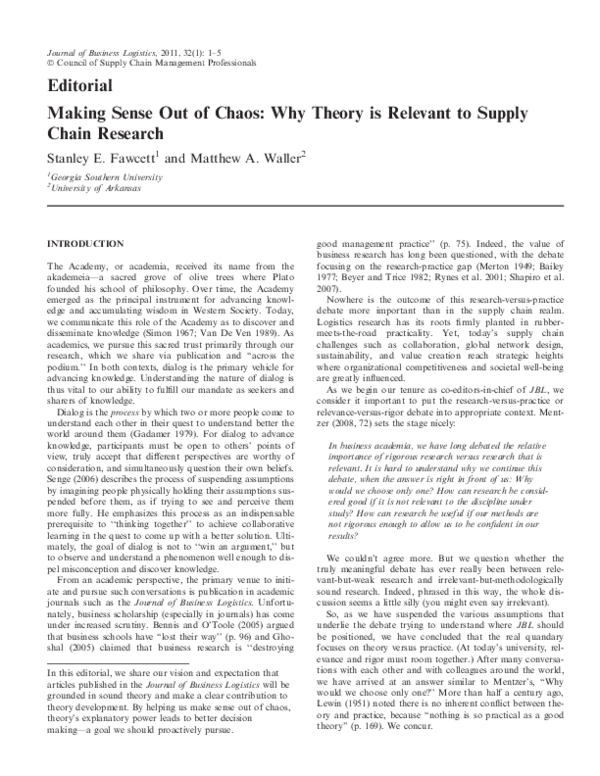 Application of chaos theory in real life picture