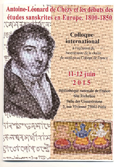 Les débuts iraniens de Chézy (à paraître dans les actes du colloque