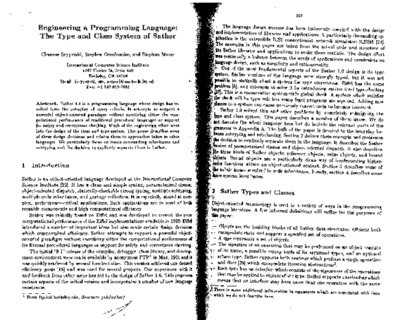(PDF) Engineering a programming language: The type and class system of ...