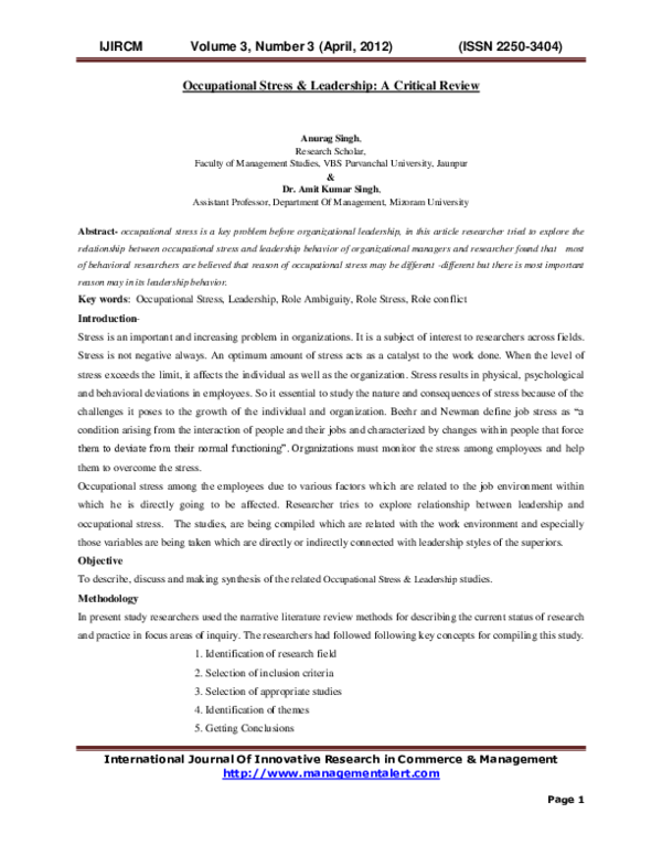 Dealing with stress image