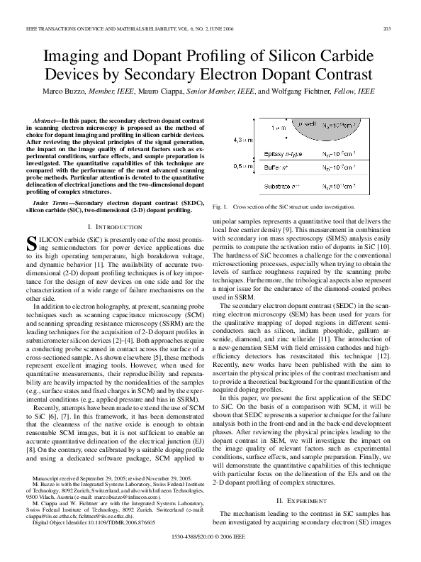 (PDF) Imaging and Dopant Profiling of Silicon Carbide Devices by ...