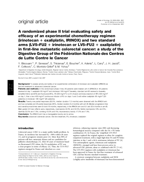 (PDF) A randomized phase II trial evaluating safety and efficacy of an ...