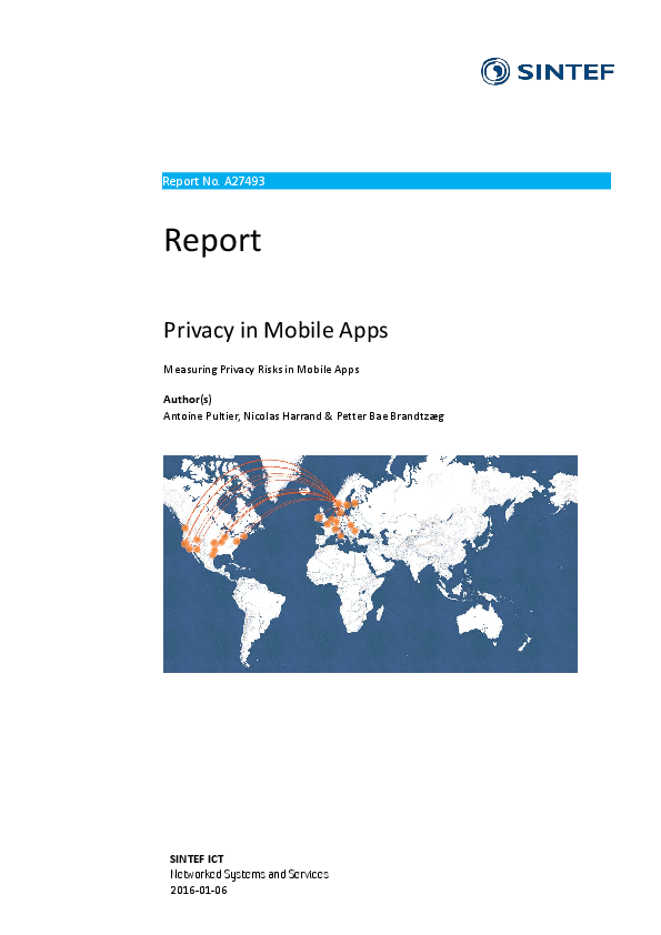 (PDF) Privacy in Mobile Apps: Measuring Privacy Risks in Mobile Apps