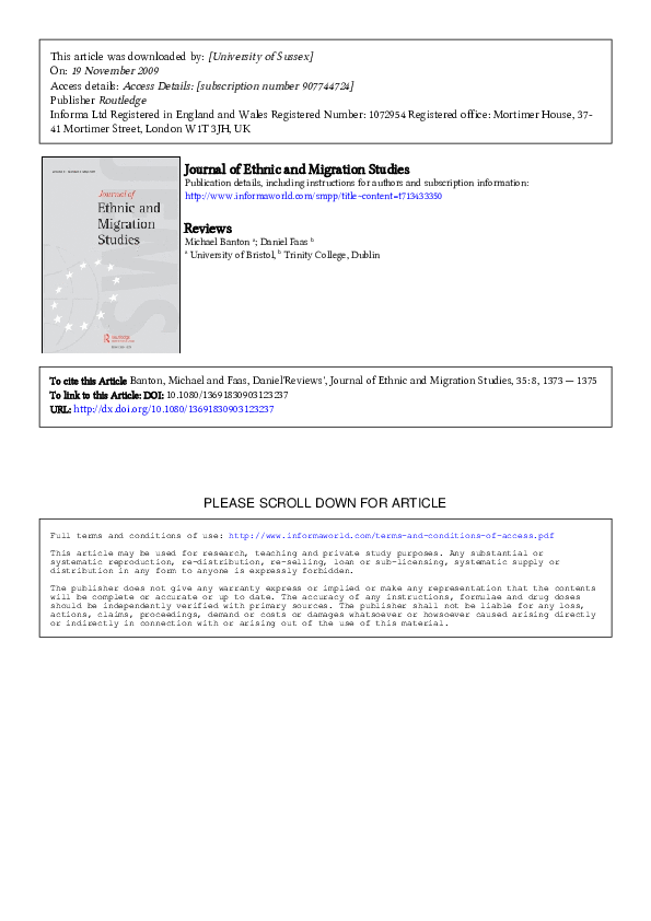 Obstacles to cosmopolitan citizenship image