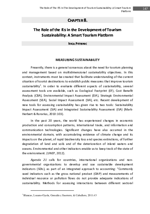 (PDF) The Role of the ITs in the Development of Tourism Sustainability ...