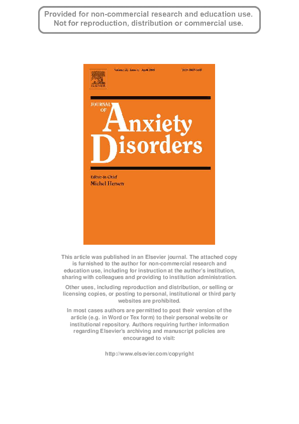 (PDF) Virtual reality exposure therapy for anxiety disorders A meta
