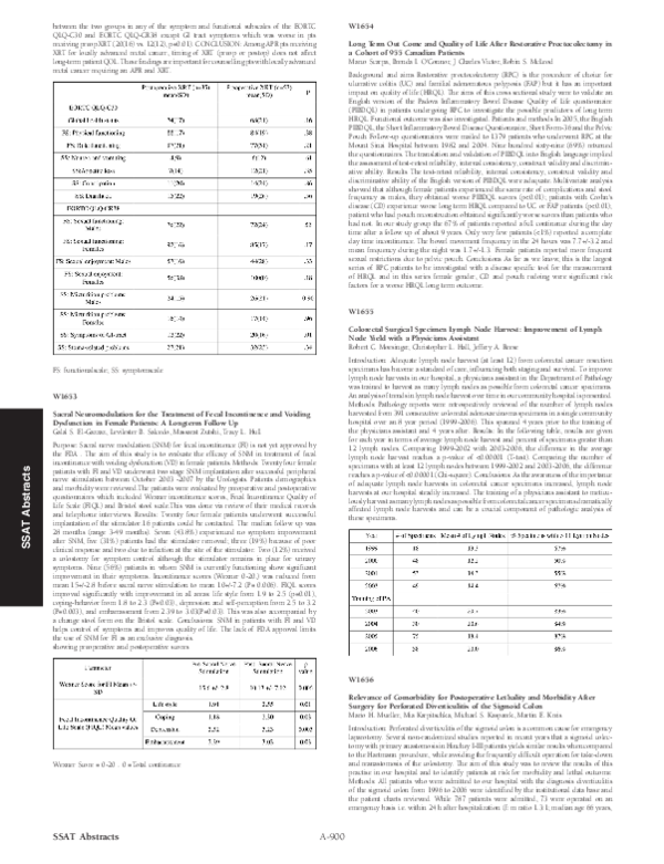 (PDF) W1653 Sacral Neuromodulation for the Treatment of Fecal ...