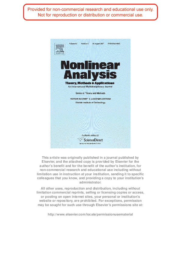 (PDF) On positive solutions of a class of nonlinear elliptic equations