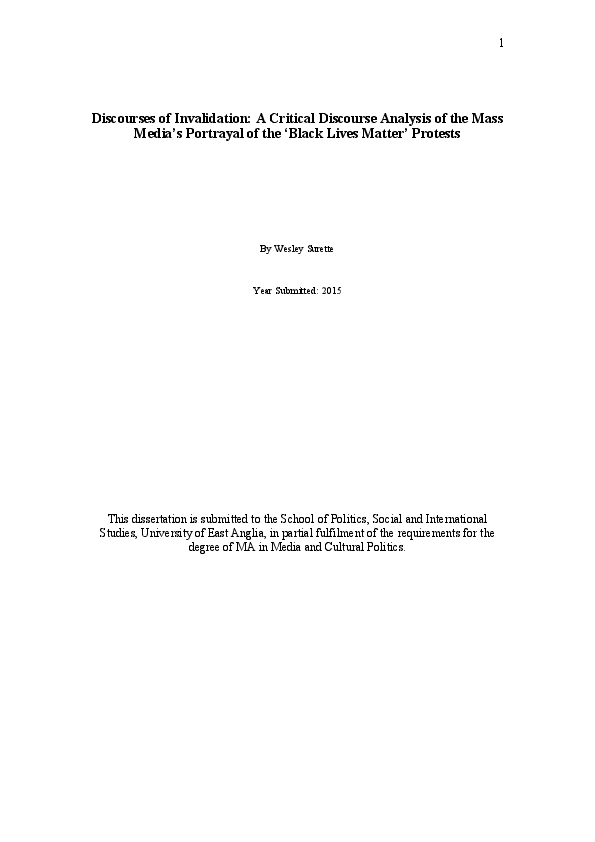 (PDF) Discourses of Invalidation: A Critical Discourse Analysis of the ...