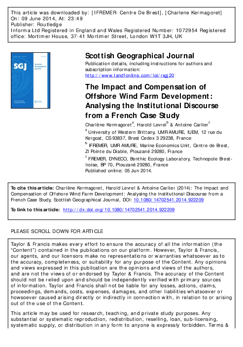 (PDF) The Impact and Compensation of Offshore Wind Farm Development ...